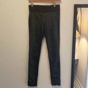 Club Monaco Faux Leather Leggings, Black, Women's 0